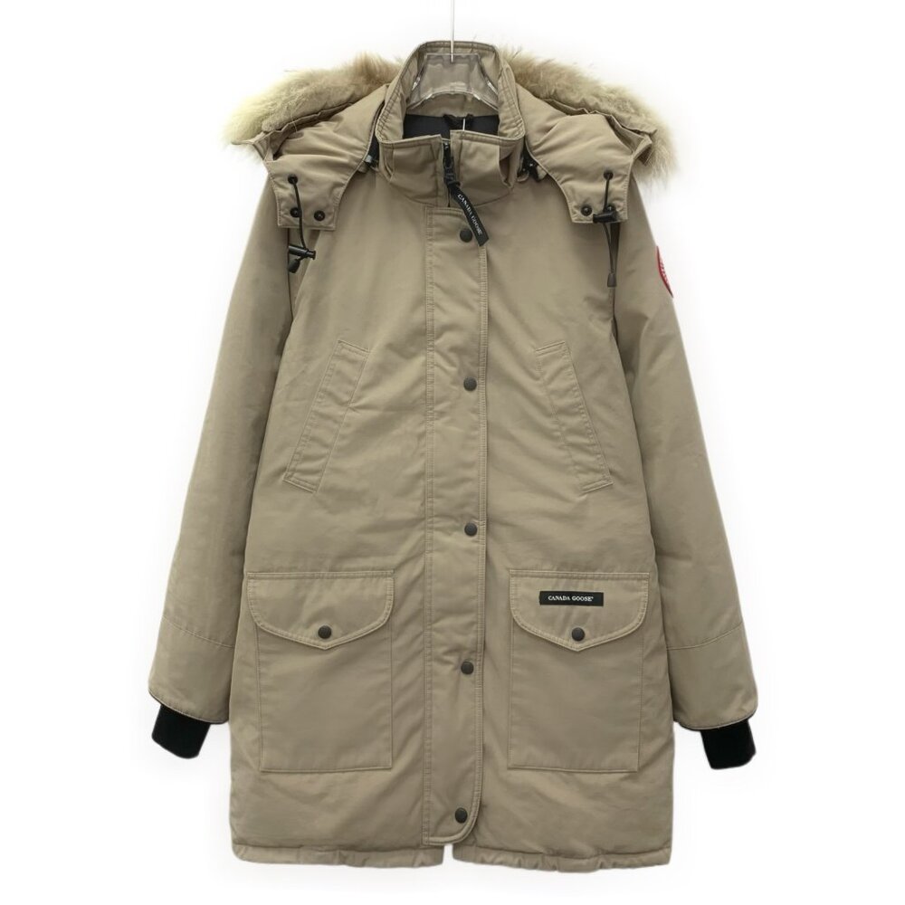 Canada Goose Khaki hooded down jacket